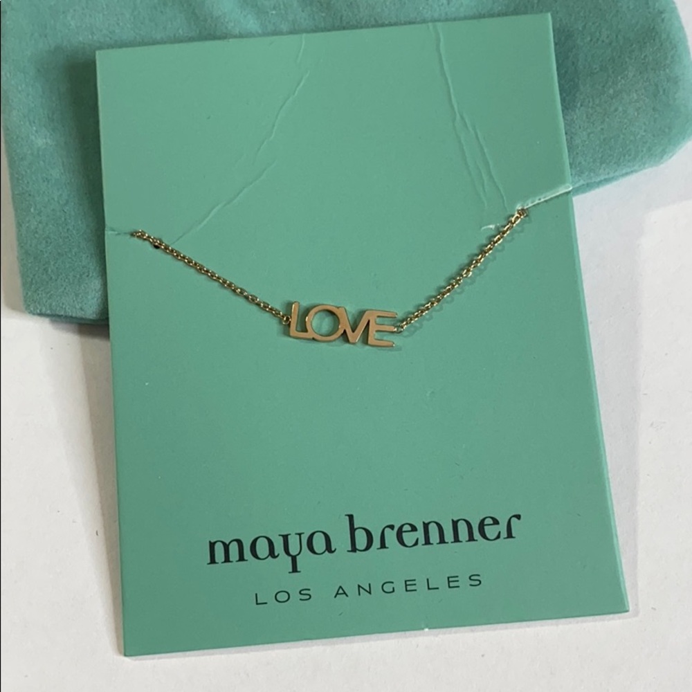 Maya Brenner Gold Love Bracelet